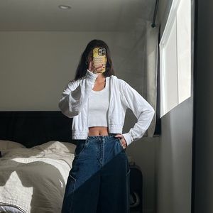 Wsly terry cloth zip up